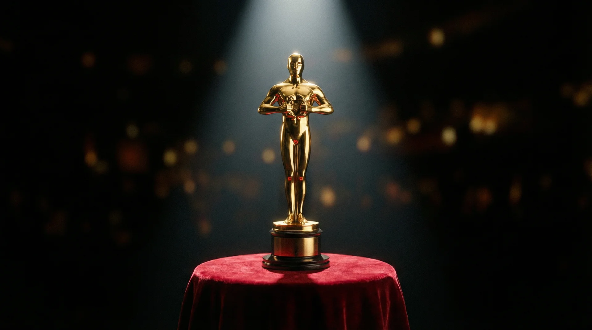 大象传媒 获奖影片荣誉展示，金色奖杯在聚光灯下熠熠生辉