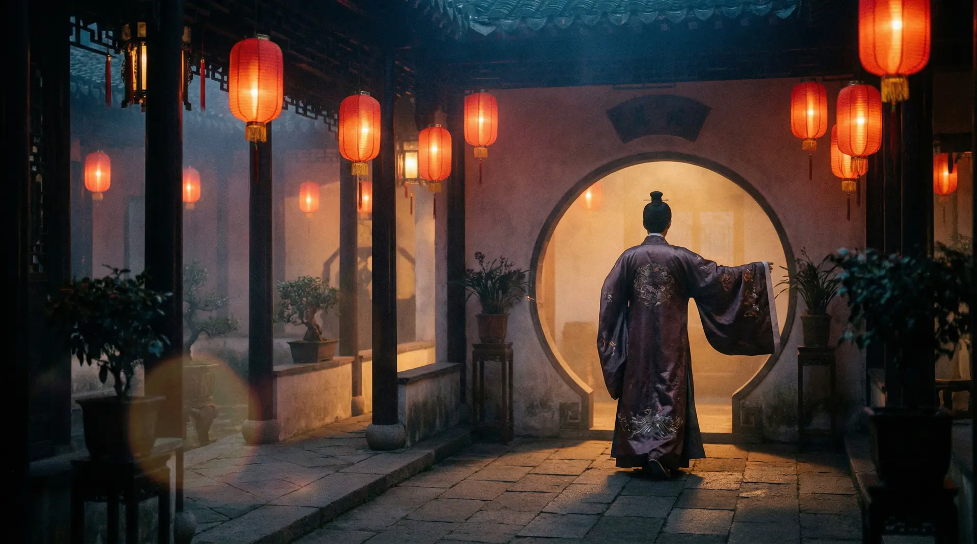 大象传媒 国产精品频道，传统中式庭院中的光影诗意